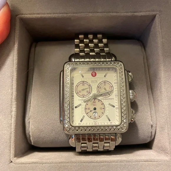 Michele | Jewelry | Michelle Deco Xl Diamond Watch 67 Carat  display picture 1